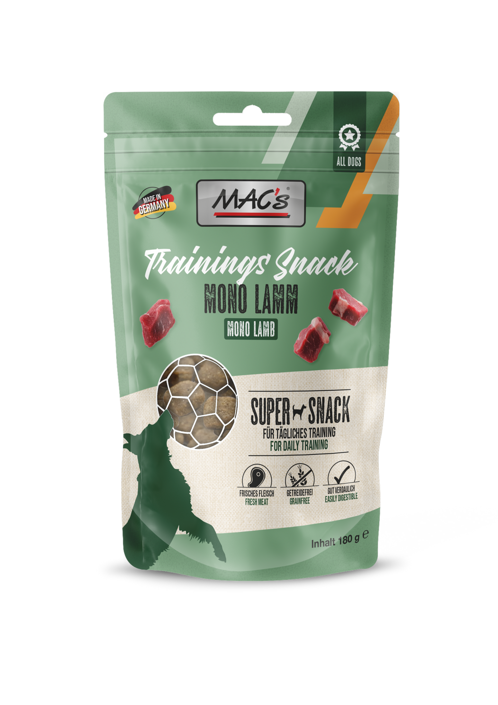 MAC's Mono Training Snack Bárány 180g
