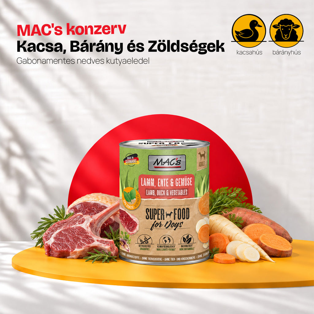 MAC's Bárány, kacsa és zöldségek konzerv (6x800g)