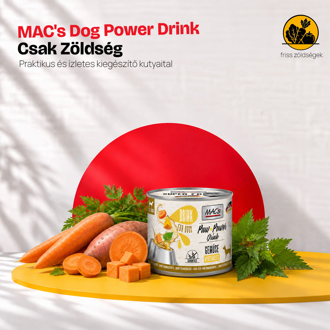 MAC's Dog Power Drink  - Csak Zöldség ( 6x200g)
