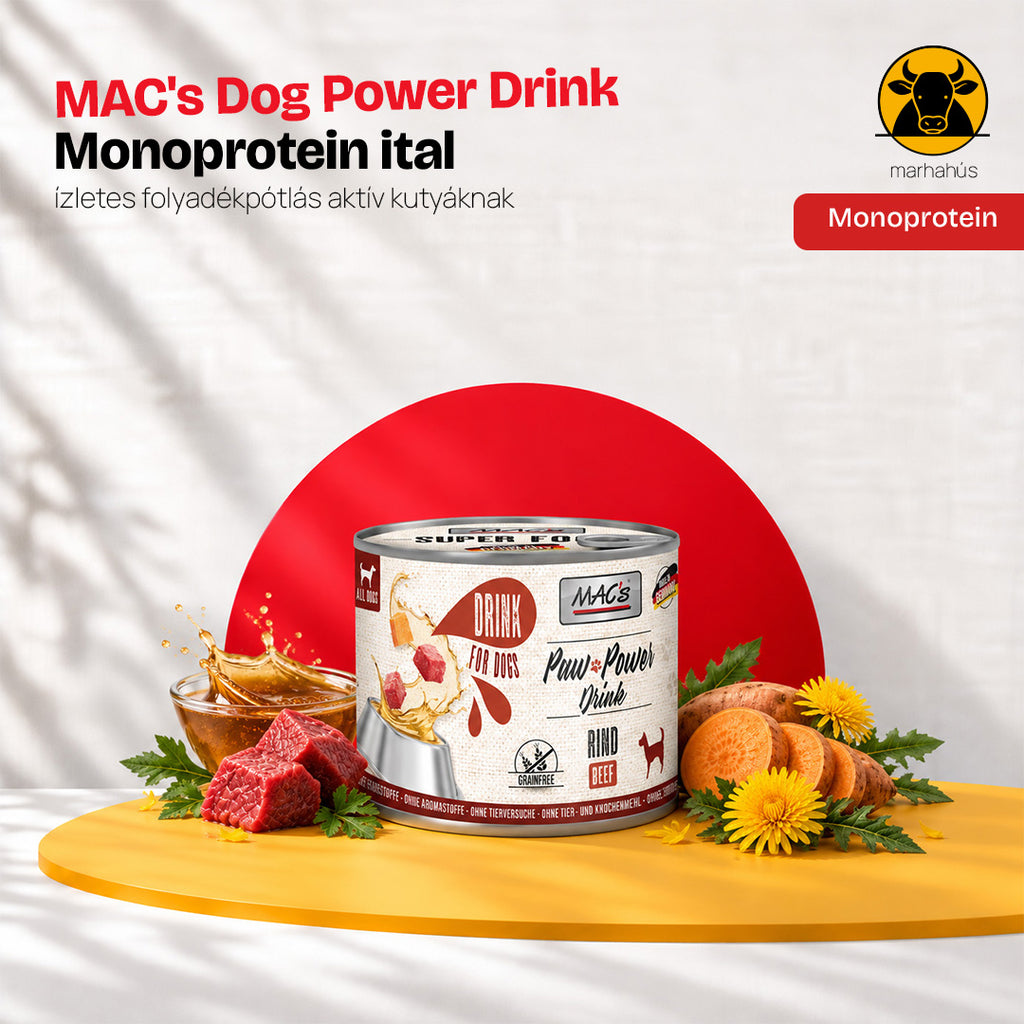 MAC's Dog Power Drink - Marha Mono( 6x200g)