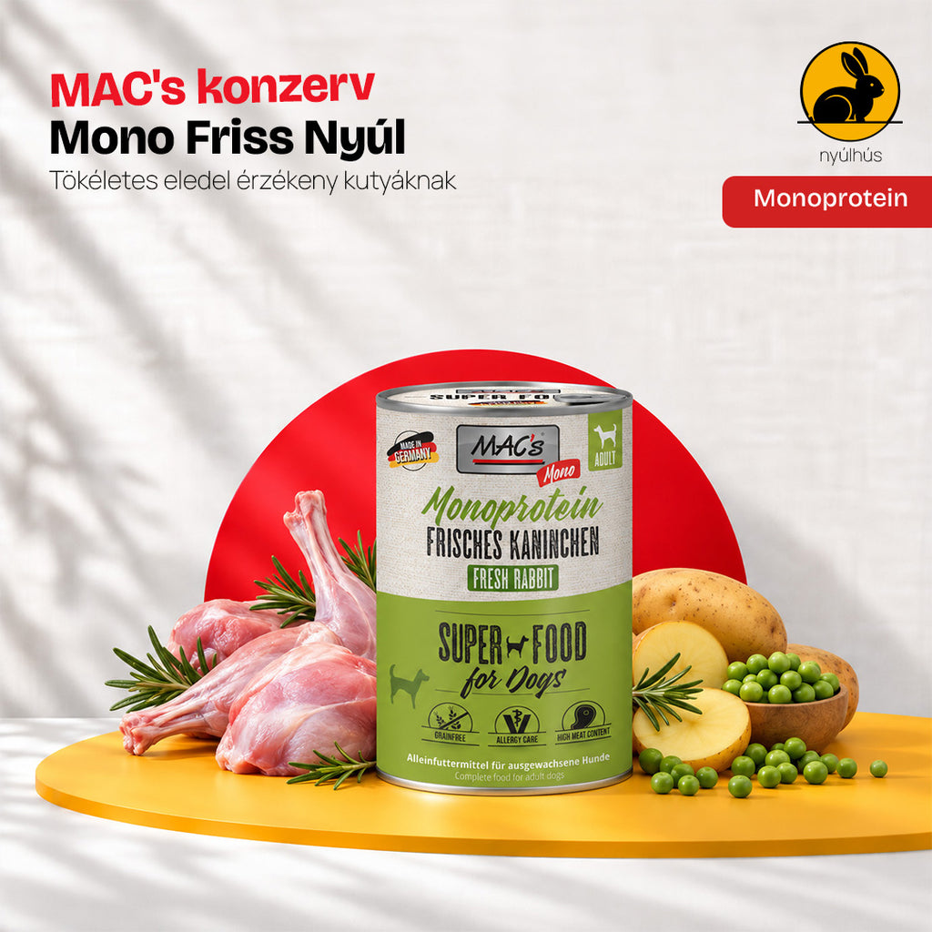 MAC's Friss Nyúl Mono Konzerv (6x400g)