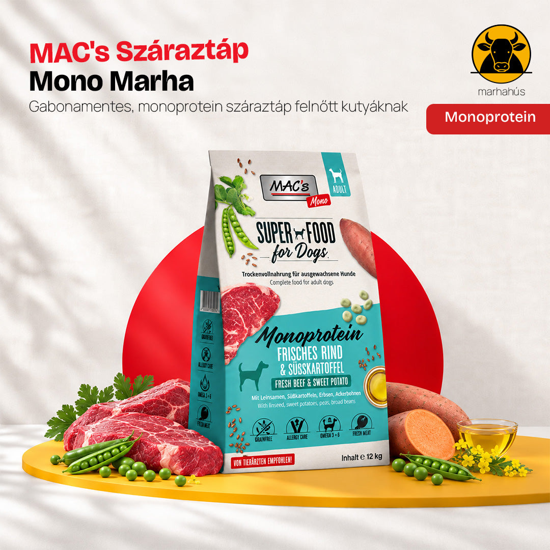 MAC's Mono Friss Marha Szárazeledel 12kg