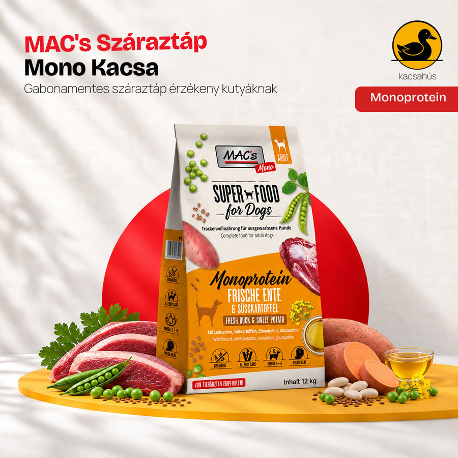 MAC's Mono Kacsa Szárazeledel 12kg