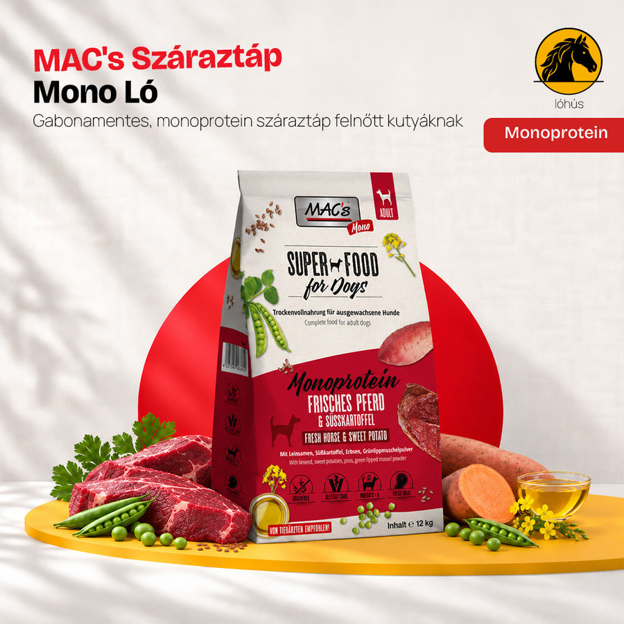 MAC's Mono Ló Szárazeledel 12kg