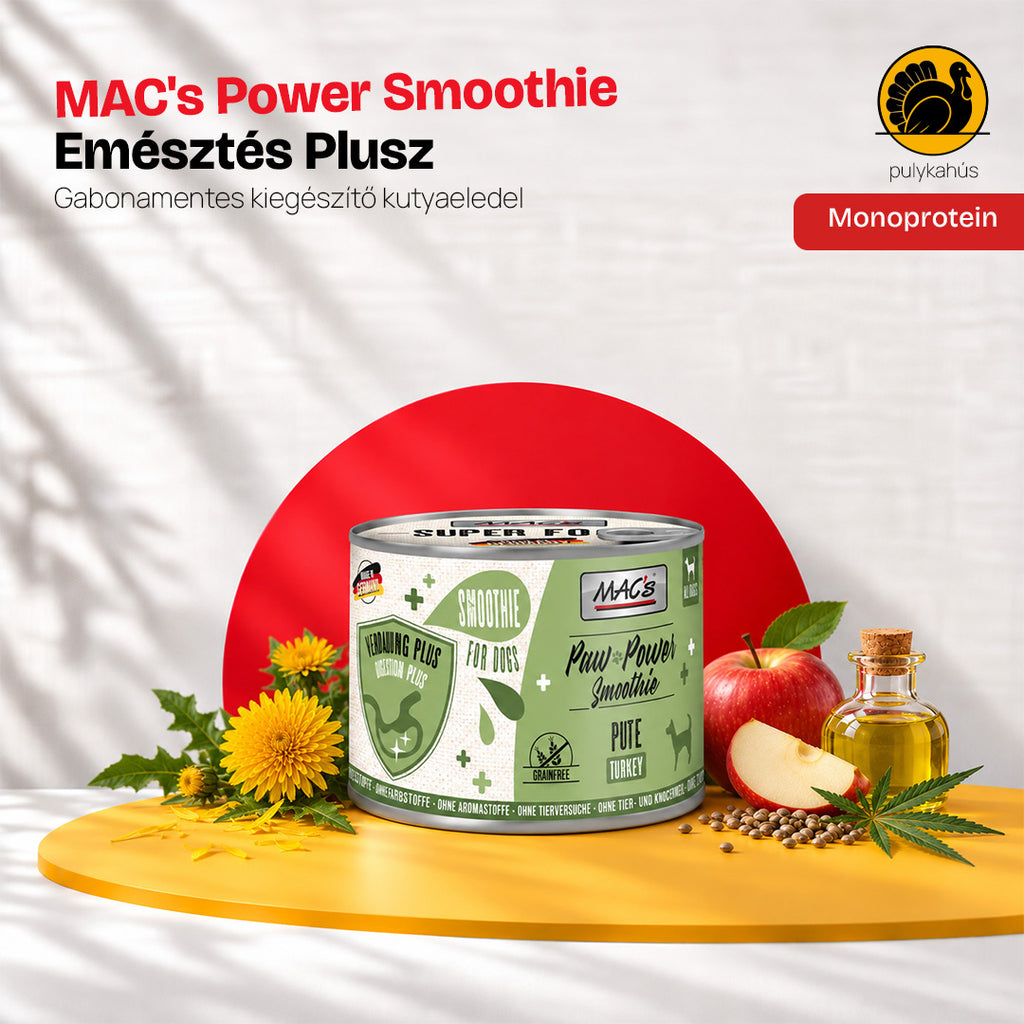MAC's Power Smoothie - Emésztés Plusz Pulyka Mono( 6x200g)
