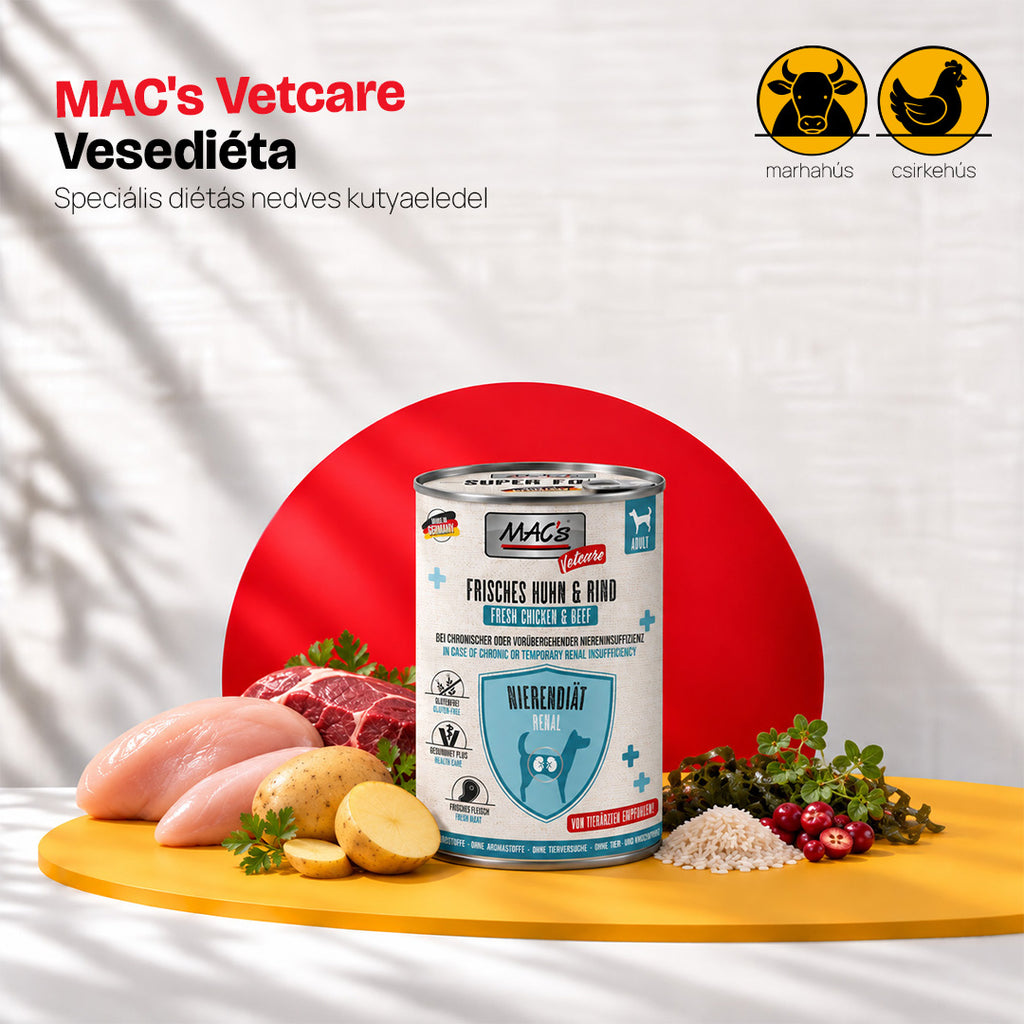 MAC's Vetcare Vesediéta -  Csirke és Marha (6x400g)