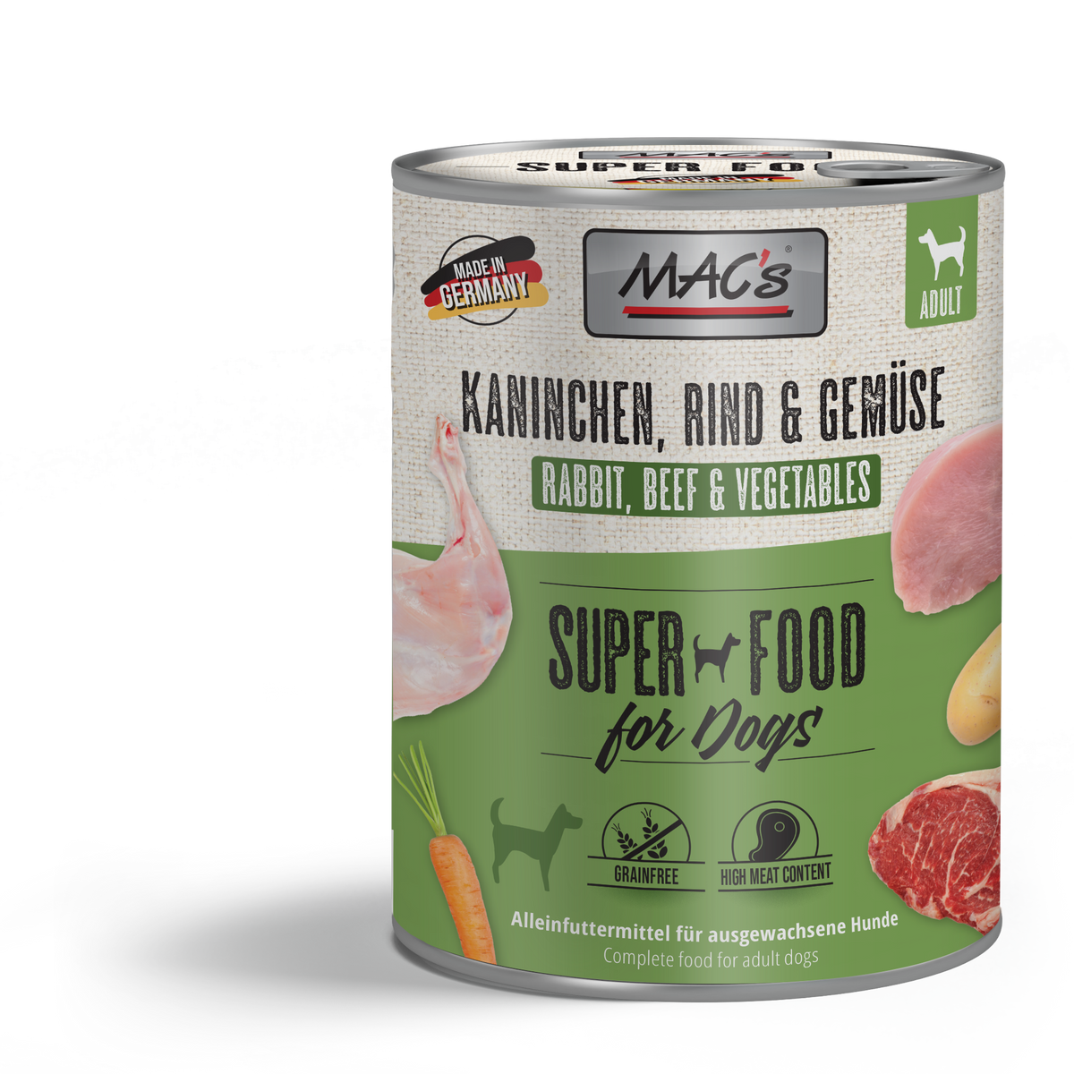 MAC's  Nyúl, Marha és Zöldségek konzerv (6x800g)
