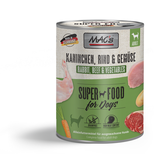 MAC's  Nyúl, Marha és Zöldségek konzerv (6x800g)